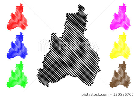 Jayuya municipality (Commonwealth of Puerto Rico, Porto Rico, PR, Unincorporated territories of the United States) map vector illustration, scribble sketch Jayuya map Jayuya municipality (Commonwealth of Puerto Rico, Porto Rico, PR, Unincorporated territories of the United States) map vector illustration, scribble sketch Jayuya map 120586705