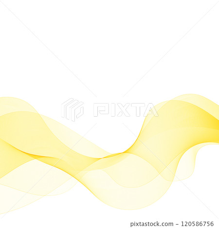 Abstract vector wave. background for presentation. advertising banner. Yellow wave. Eps 10 120586756