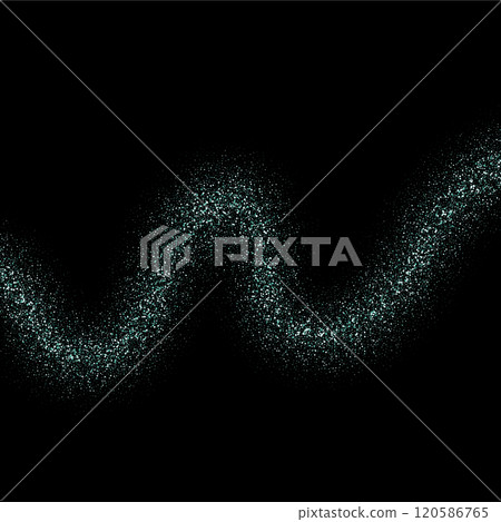 Blue shiny glitter vector wave. Eps 10 120586765