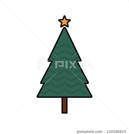Christmas tree icon. Fir tree. 120586835