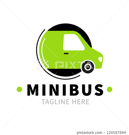 icon of minibus. Delivery van. Transport linear style icon. icon of minibus. Delivery van. Transport linear style icon. 120587894