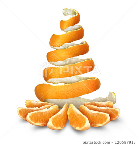 Orange Fruit Christmas Tree Orange Fruit Christmas Tree 120587913