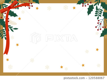 Christmas frame ribbon decoration 1 of 33 120588067