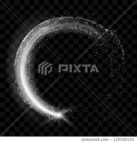 Snowy round flash overlay effect on transparent background, vector circle of powder particles, grainy noise curl spray Snowy round flash overlay effect on transparent background, vector circle of powder particles, grainy noise curl spray 120588124