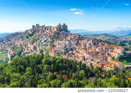 Troina, Sicily, Italy Hilltop Town 120588927