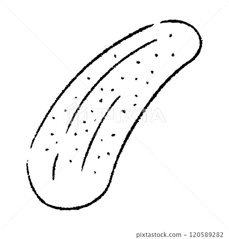 手繪西葫蘆插畫2_黑白 手繪西葫蘆插畫2_黑白 120589282