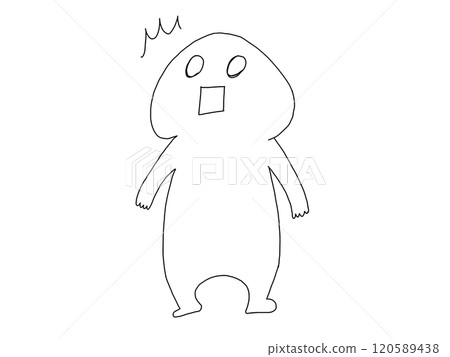 Surprised stick figure Surprised stick figure 120589438