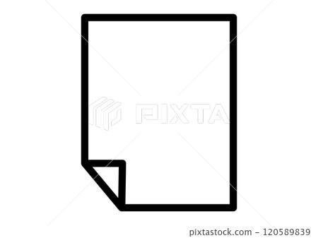 左下角翻轉的文件圖標 120589839