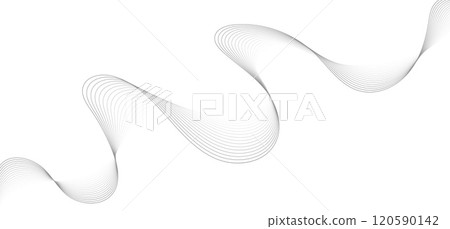 Abstract wave lines background, graphic thin curves design element, flow backdrop. Abstract wave lines background, graphic thin curves design element, flow backdrop. 120590142