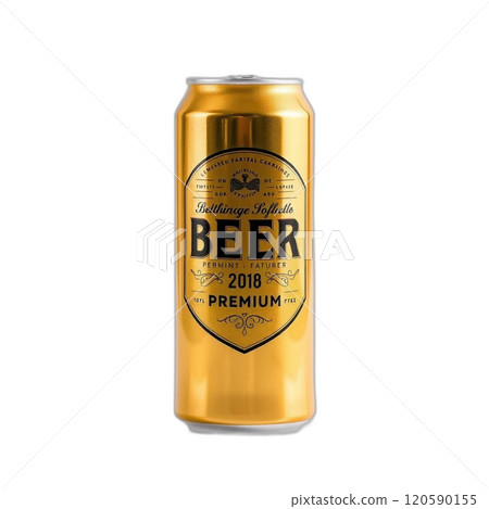 透明背景上的罐裝啤酒 120590155