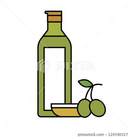 Olive oil and olive berry 120590327