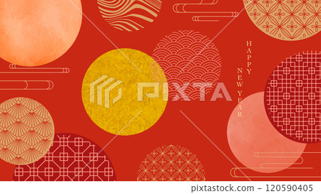 中國新年背景/春節插畫 120590405