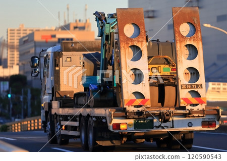 Heavy machinery forwarding vehicle image 120590543