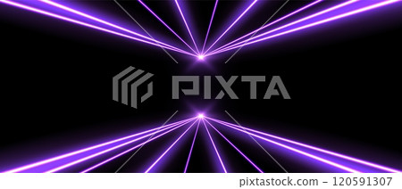 Laser beams, concert or nightclub spotlights light effect. 120591307