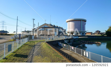 Higashiyamada Pumping Station in Koga City, Ibaraki Prefecture 120592021
