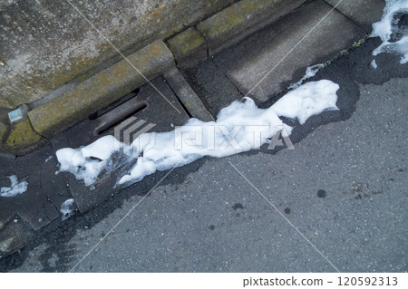 Remaining melted snow from shoveling Remaining melted snow from shoveling 120592313