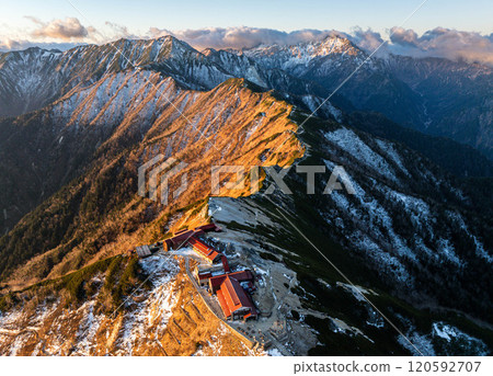 Mt. Sanso in sunrise Mt. Sanso in sunrise 120592707