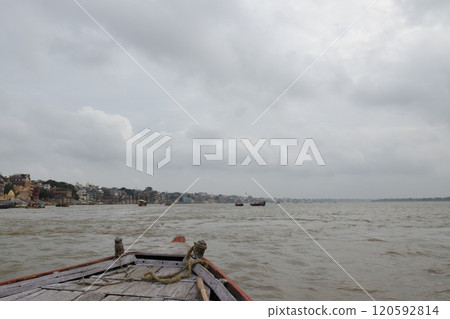 Ghat in the river Ganges Ghat in the river Ganges 120592814