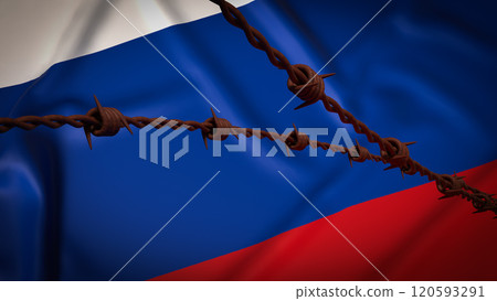 The Russia flag for national or Background concept 3d rendering. The Russia flag for national or Background concept 3d rendering. 120593291
