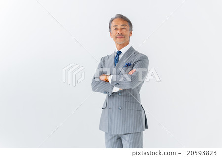 時尚的商人肖像 120593823