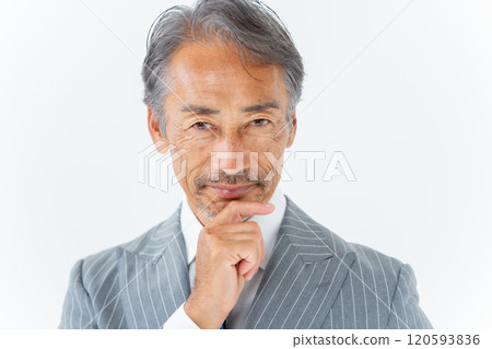 商人肖像關閉 120593836