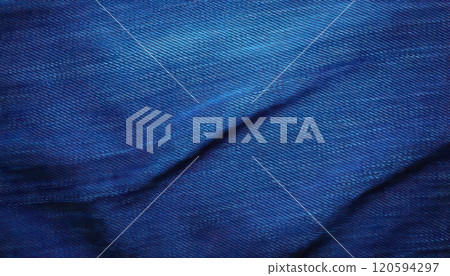 AI image: Blue jeans fabric texture 120594297
