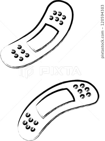 醫療相關一筆插畫創可貼 醫療相關一筆插畫創可貼 120594383