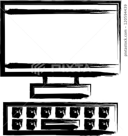 Brush-written business single icon display 120594439