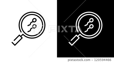 Infertility treatment simple line icon Infertility treatment simple line icon 120594466