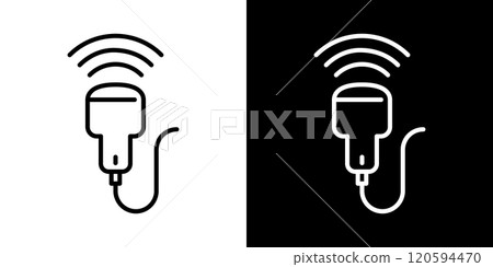 Infertility treatment simple line icon 120594470