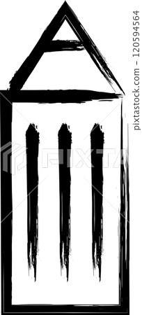 Brush writing business single icon pencil Brush writing business single icon pencil 120594564