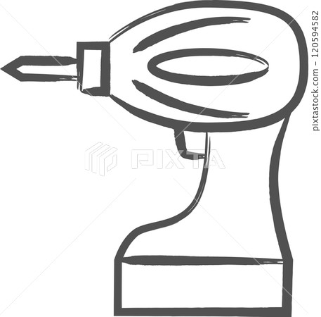 Writing tools icon Electric drill 120594582