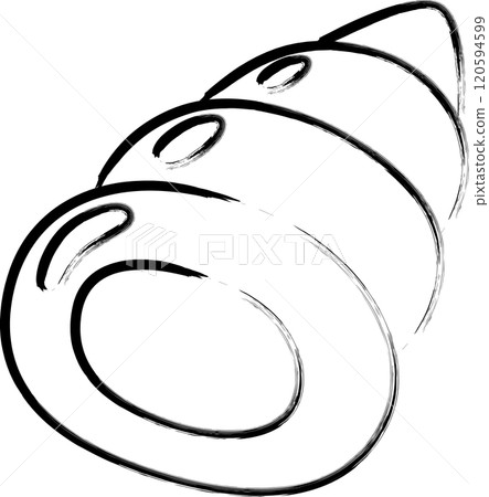 畫筆單一食物插畫巧克力卷 120594599