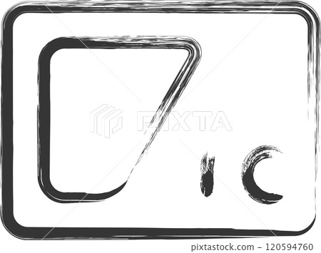 Station-related hand-drawn illustrations IC cards Station-related hand-drawn illustrations IC cards 120594760