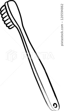 Brush-written medical icon: Toothbrush 120594862
