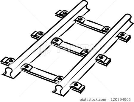 刷站相關插畫鐵軌 刷站相關插畫鐵軌 120594905