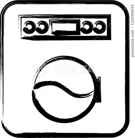 畫筆家電插畫滾筒洗衣機 120594934