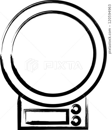 畫筆家電插畫電子秤 畫筆家電插畫電子秤 120594963