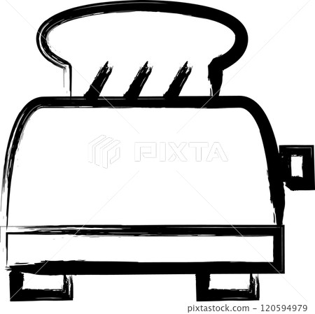 畫筆家電插畫彈出式烤箱 120594979