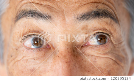 Senior man eyes Senior man eyes 120595124