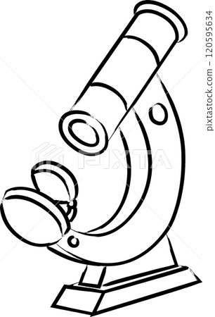 Medical related brush illustration icon: Microscope Medical related brush illustration icon: Microscope 120595634