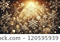 A warm colored background with falling snowflakes 120595939