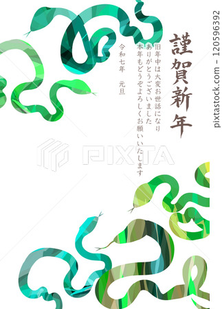 Snake New Year's card zodiac background Snake New Year's card zodiac background 120596392