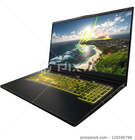 配備 RGB 鍵盤和熱帶島嶼顯示器的遊戲筆記型電腦 配備 RGB 鍵盤和熱帶島嶼顯示器的遊戲筆記型電腦 120596799