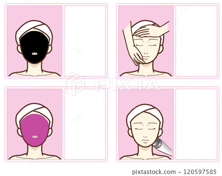 Facial beauty menu explanation icon 120597585