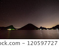 [Takasaki City, Gunma Prefecture] Mount Haruna and the starry sky seen from Lake Haruna 120597727