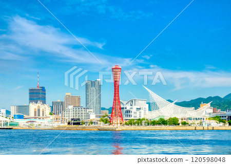 Kobe Port Tower in early summer 120598048