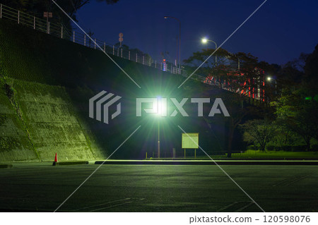 境川大橋附近的夜景（宮崎縣全市） 120598076