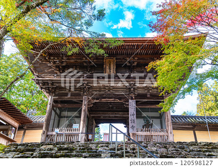 京都高尾山神護寺三門 京都高尾山神護寺三門 120598127