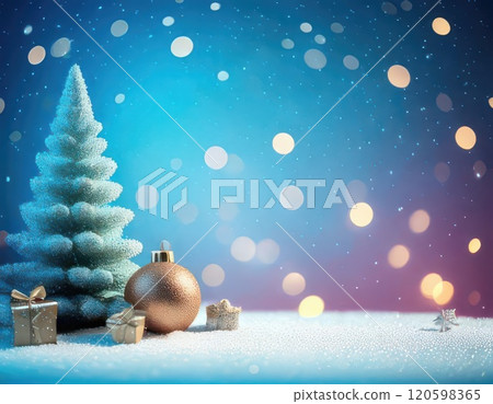 AI Image: Christmas tree and presents 120598365